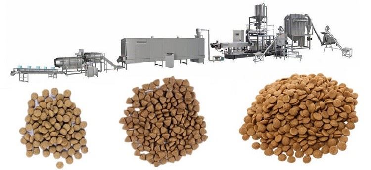 Twin screw food extruder
